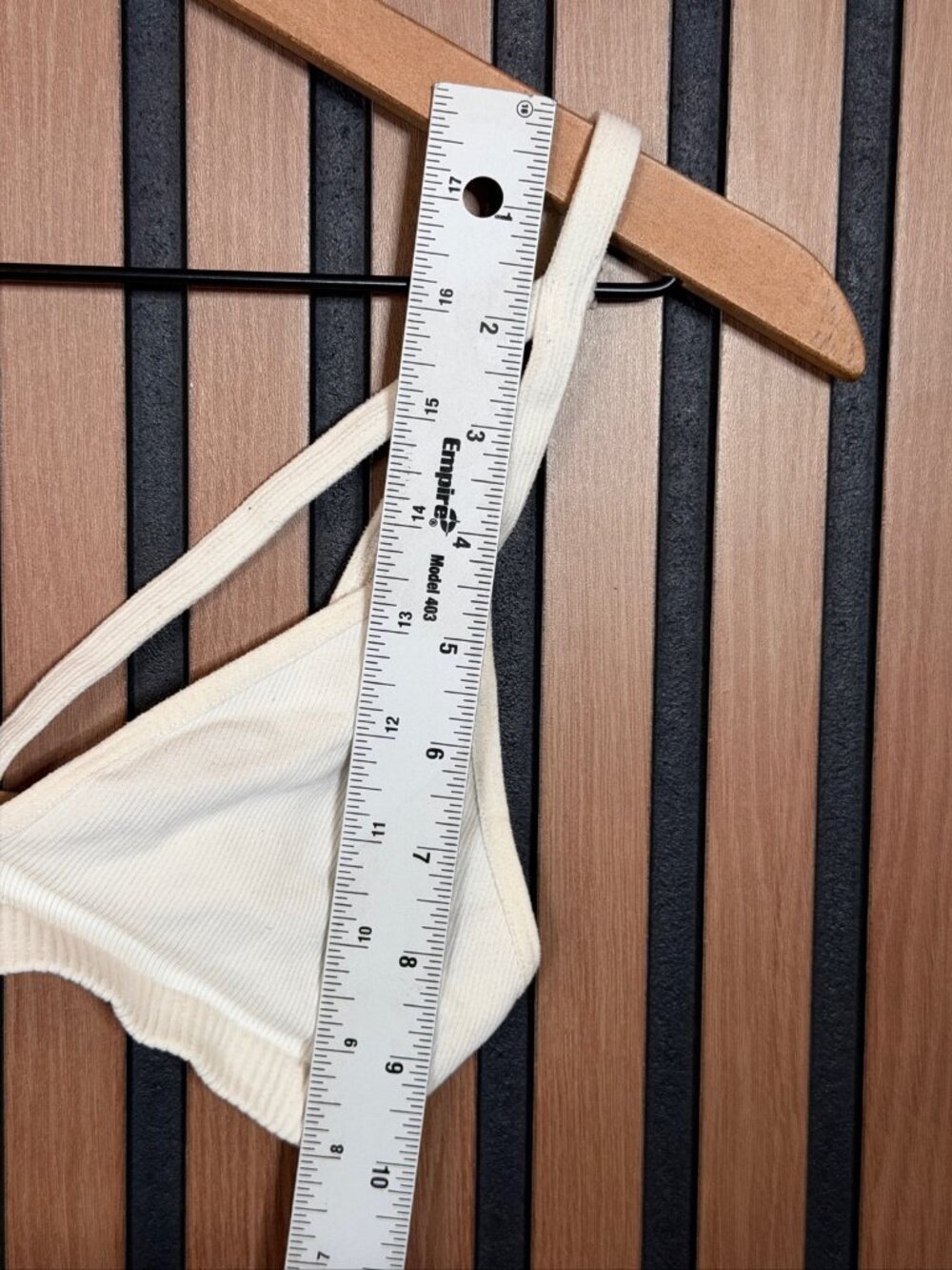 Free People Sports Bra White XS / S Women’s Strappy Ribbed Trim - Picture 4 of 5